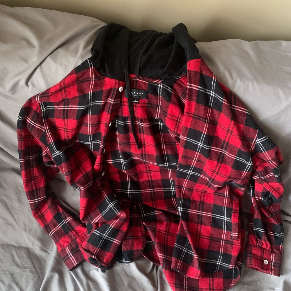Pacsun hooded flannel